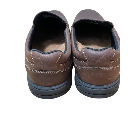 Abeo Brown Leather Slip On Loafer Suregrip Slip Resistant Soles Comfort Men's 13 - Picture 4 of 10